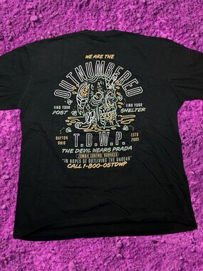 The Devil Wears Prada Lane Seven Zombie Control XL Shirt Black Outnumbered 2010